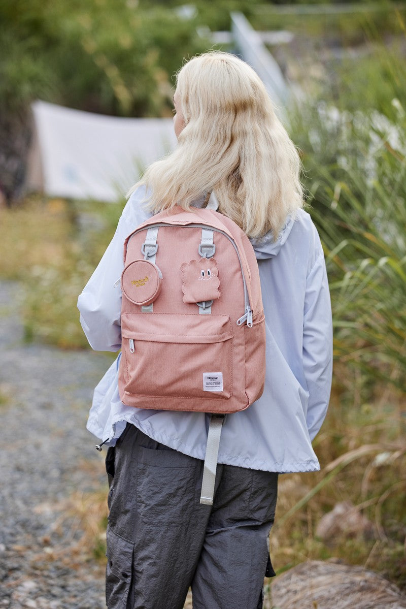 Himawari Waterproof Canvas Backpack Bag with Removable Coin Purse 🟡⚫️🔵🟢🔴⚪️