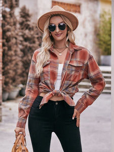 Plaid Dropped Shoulder Longline Shirt [additional options available]