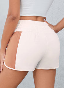 Color Block Wide Waistband Shorts [ Multiple Color/Print Options Available]