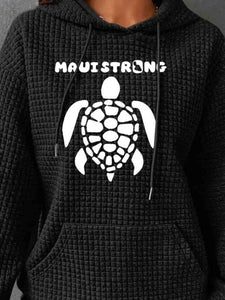 Full Size Turtle Graphic Drawstring Hoodie  [click for more options]