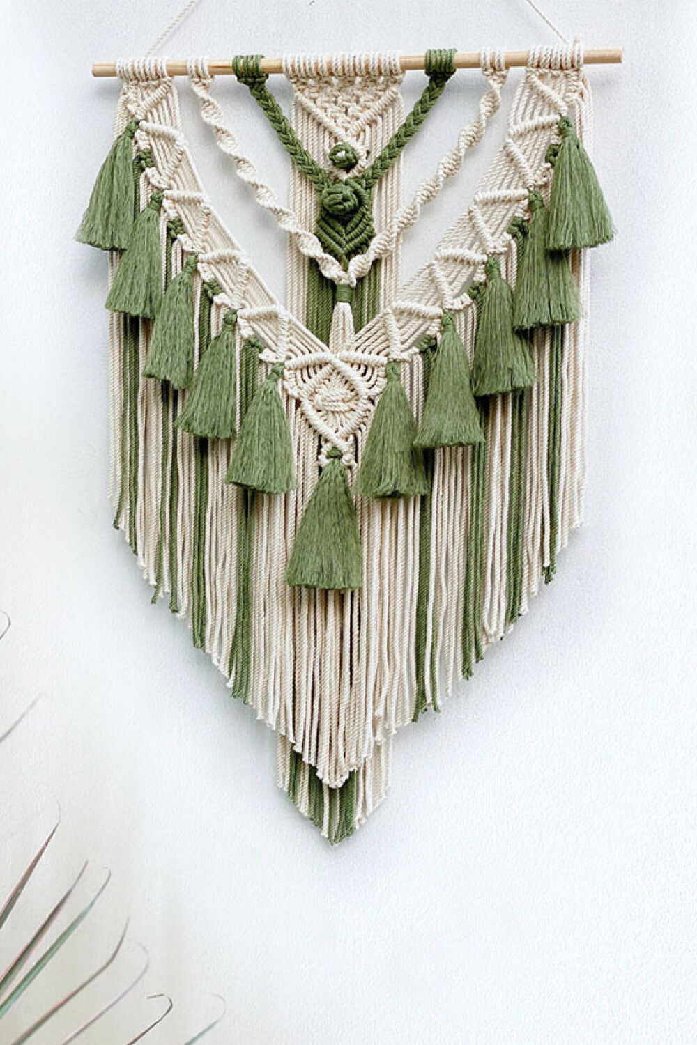 Two-Tone Macrame Wall Hanging in 2 Colors