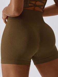 Wide Waistband Slim Fit Sports Shorts Other Colors Available