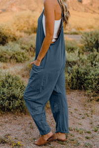 Double Take  V-Neck Sleeveless Jumpsuit with Pocket [CLICK FOR MORE]