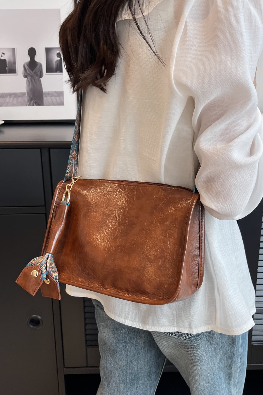 Adored PU Leather Shoulder Bag Additional Options Available