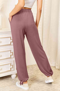 Basic Bae Full Size Soft Rayon Drawstring Waist Pants with Pockets   (Click for Additional Color Options)
