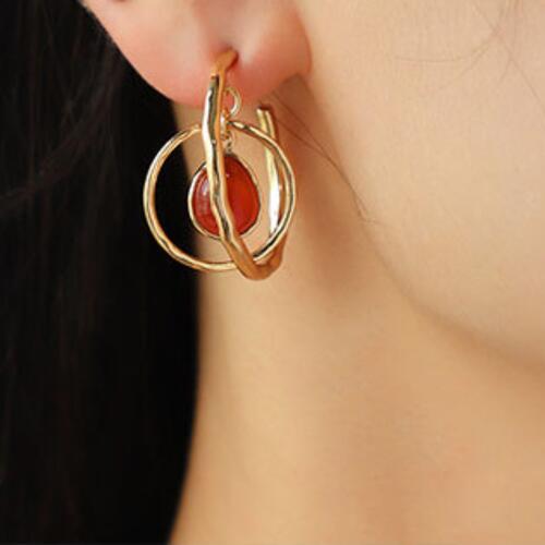 Geometric Teardrop Shape Earrings ( Click for Additional Color Options)