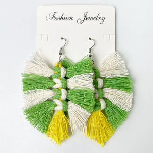 Fringe Detail Dangle Earrings Additional Options Available