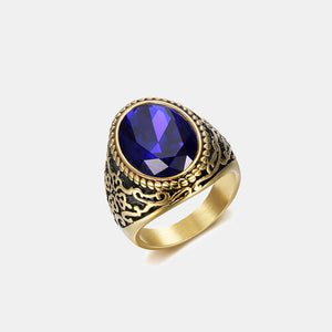 Geometric Titanium Steel Ring ( Click for Additional Color Options)