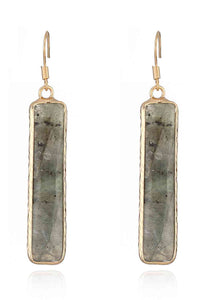 Natural Stone Drop Earrings  [Click for more options]