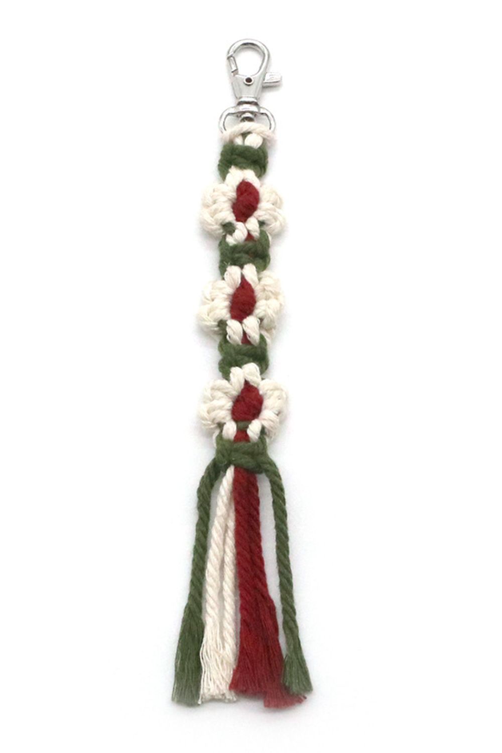 Assorted Hand-Woven Flower Keychain