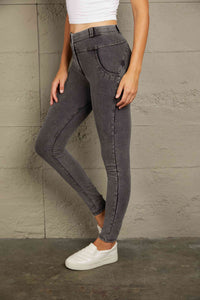 Baeful Buttoned Skinny Long Jeans