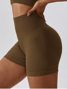 Wide Waistband Slim Fit Sports Shorts Other Colors Available
