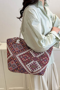 Bohemian Polyester Tote Bag [Additional Options Available]