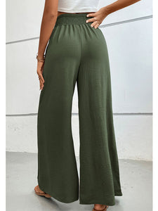 Wide Waistband Relax Fit Long Pants [ Multiple Options Available]