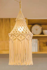 Macrame Hanging Lampshade in 2 Styles