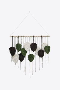 Hand-Woven Feather Macrame Wall Hanging Available in multiple colors