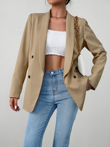 Long Sleeve Buttoned Blazer Additional Options Available