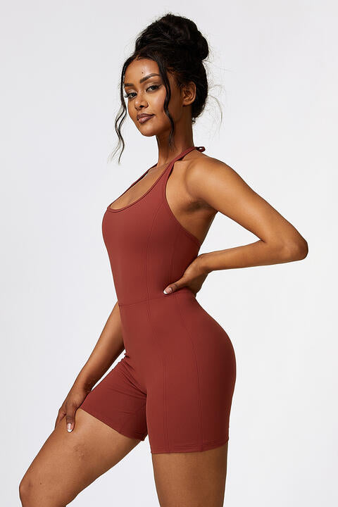 Halter Neck Sports Romper  [Click for additional options]