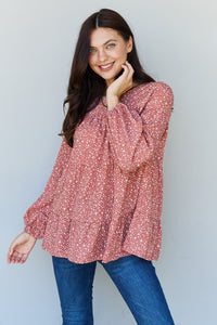 ODDI Dizzy Leopard Printed Babydoll Blouse