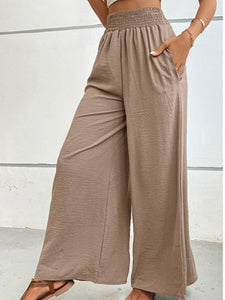 Wide Waistband Relax Fit Long Pants [ Multiple Options Available]