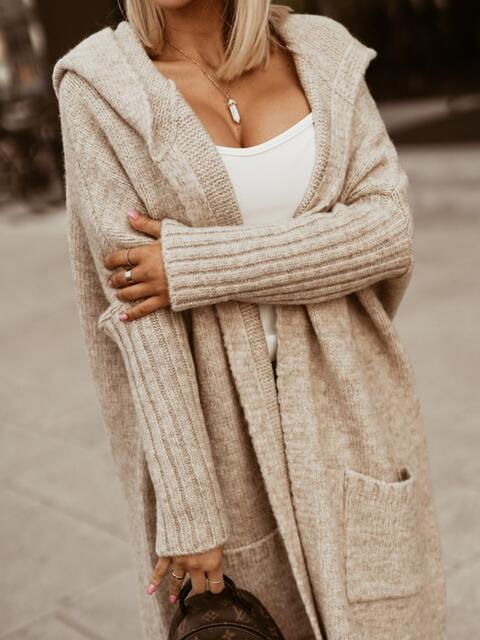 Full Size SIMPLY LIVE Hooded Cardigan  [click for more options]