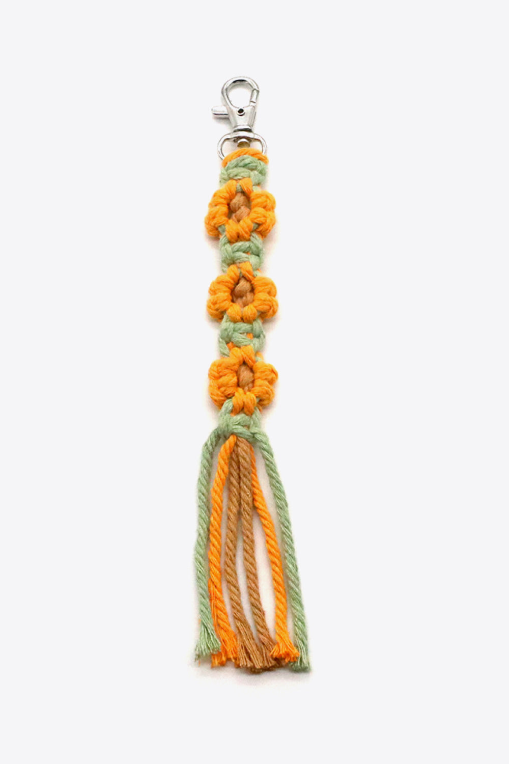 Assorted Hand-Woven Flower Keychain
