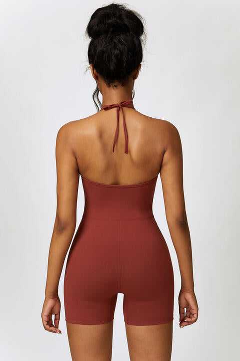 Halter Neck Sports Romper  [Click for additional options]