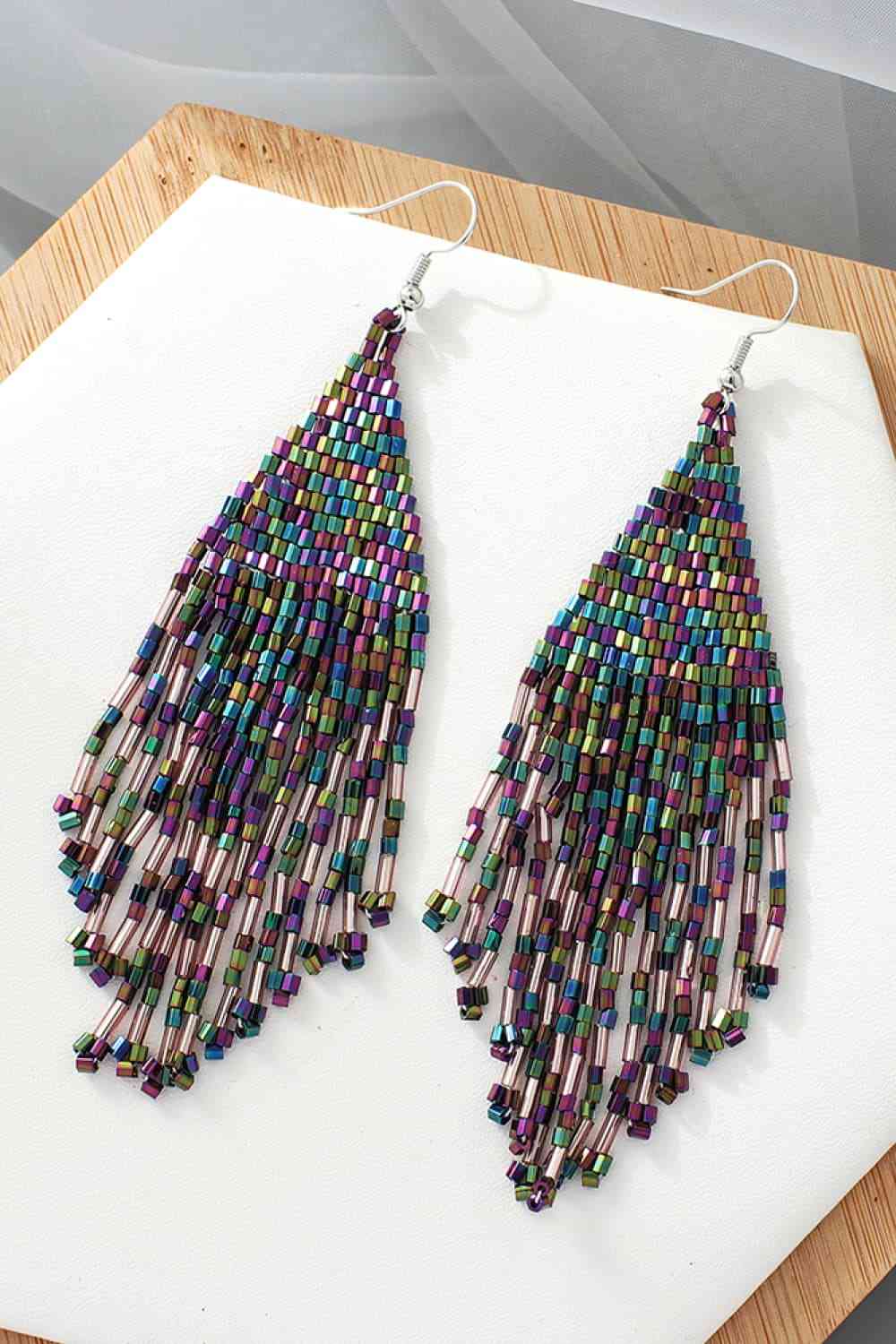 Beaded Dangle Earrings  [Click for additional options]
