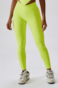 Wide Waistband Slim Fit Back Pocket Sports Leggings Other Colors Available