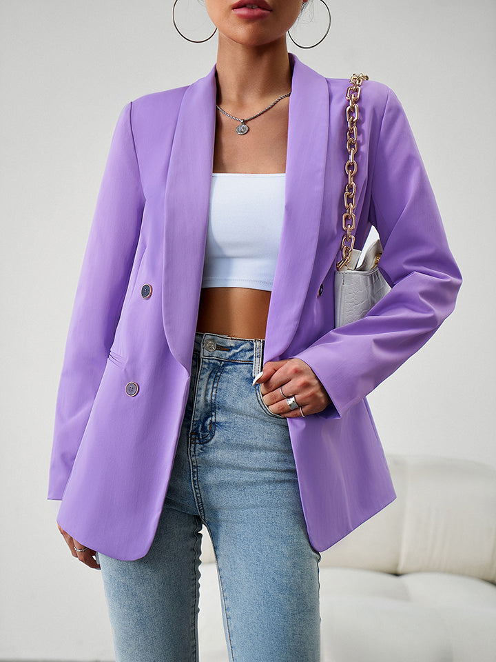 Long Sleeve Buttoned Blazer Additional Options Available