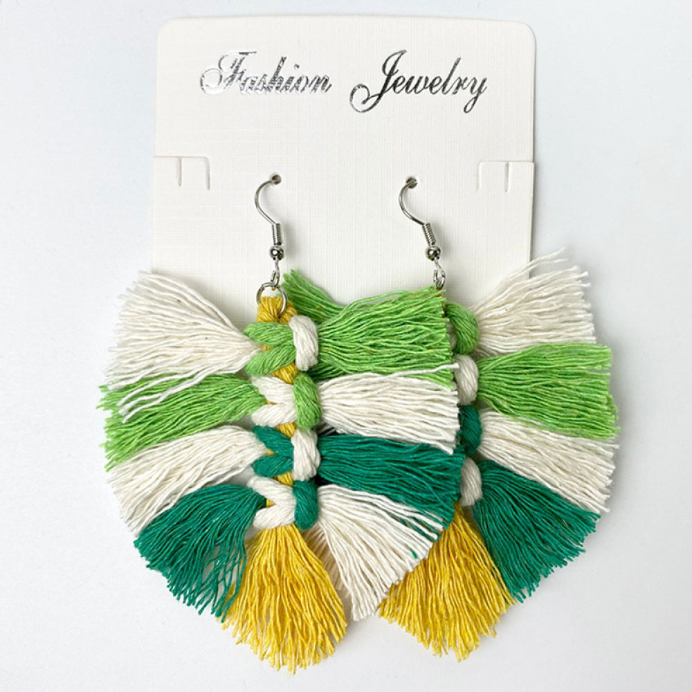 Fringe Detail Dangle Earrings Additional Options Available