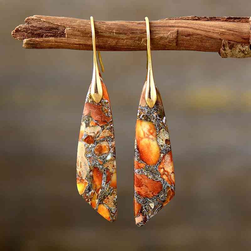Gold-Plated Copper Dangle Earrings [Click for more options]