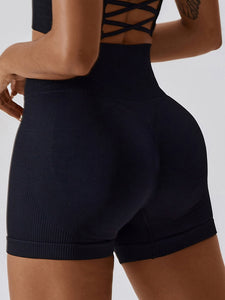 Wide Waistband Slim Fit Sports Shorts Other Colors Available