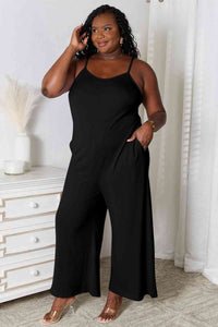 Basic Bae Full Size Spaghetti Strap V-Neck Jumpsuit   (Click for Additional Color Options)
