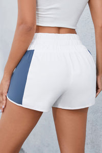 Color Block Wide Waistband Shorts [ Multiple Color/Print Options Available]