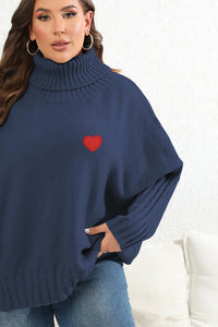 Plus Size Turtle Neck Long Sleeve Sweater  Additional Options Available