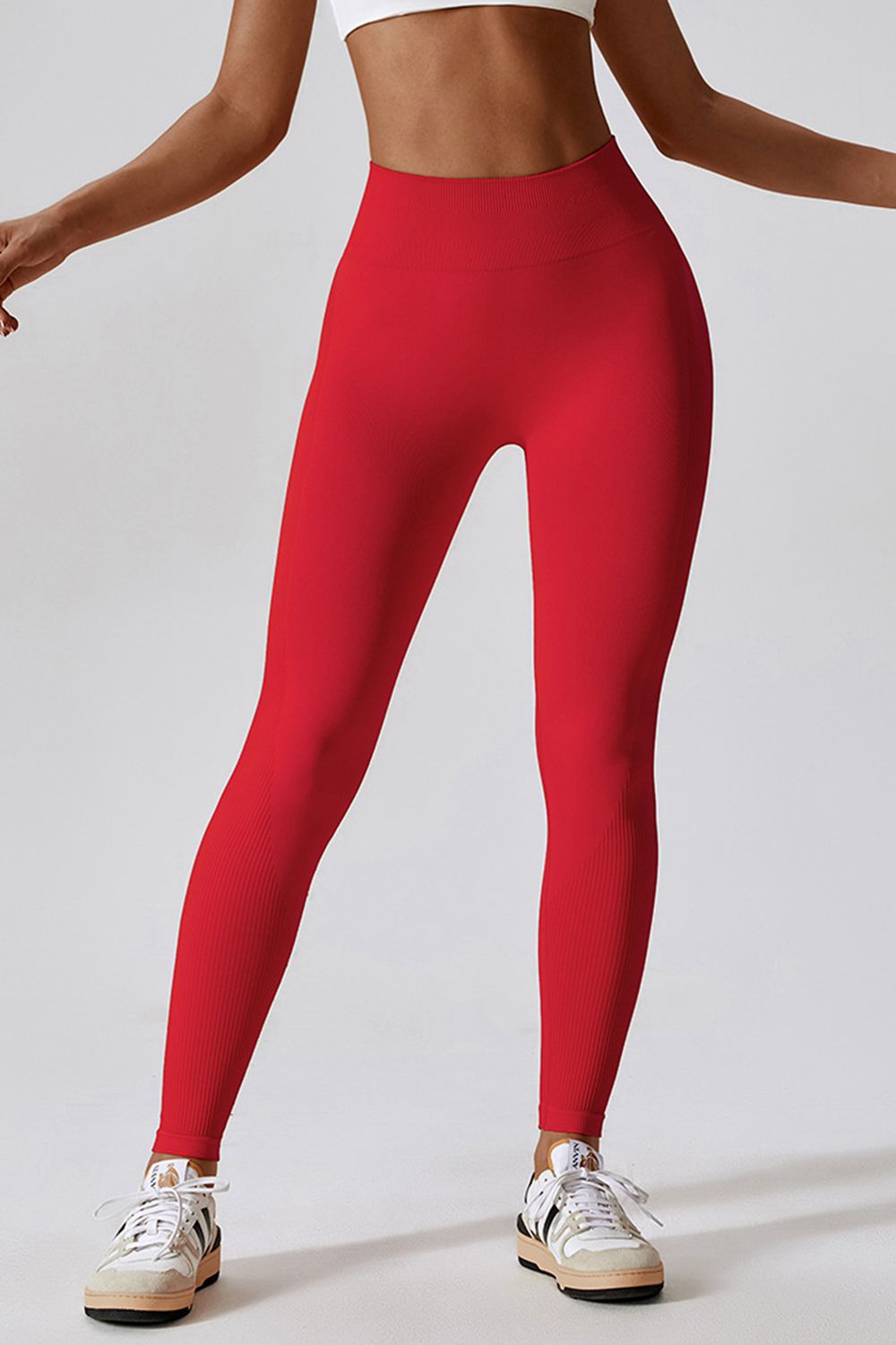 Wide Waistband Slim Fit Long Sports Leggings Other Colors Available