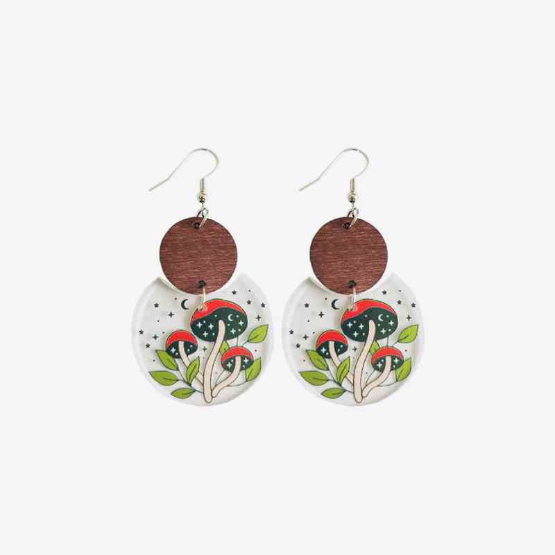 Printed Geometric Drop Earrings  [Click for more options]