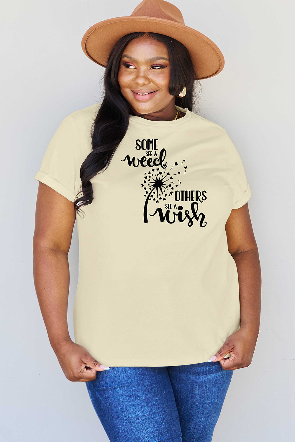 Simply Love Full Size Dandelion Graphic T-Shirt Additional Options Available
