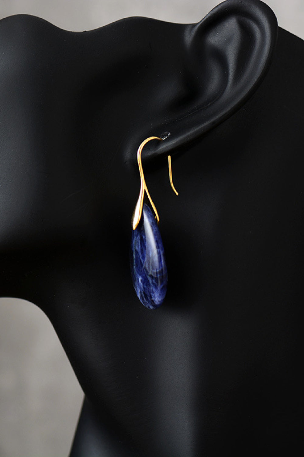 Natural Stone Teardrop Earrings Additional Options Available