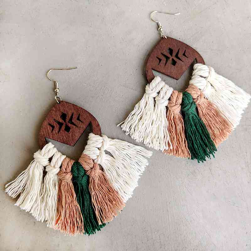 Tassel Detail Drop Earrings  [Click for additional options]