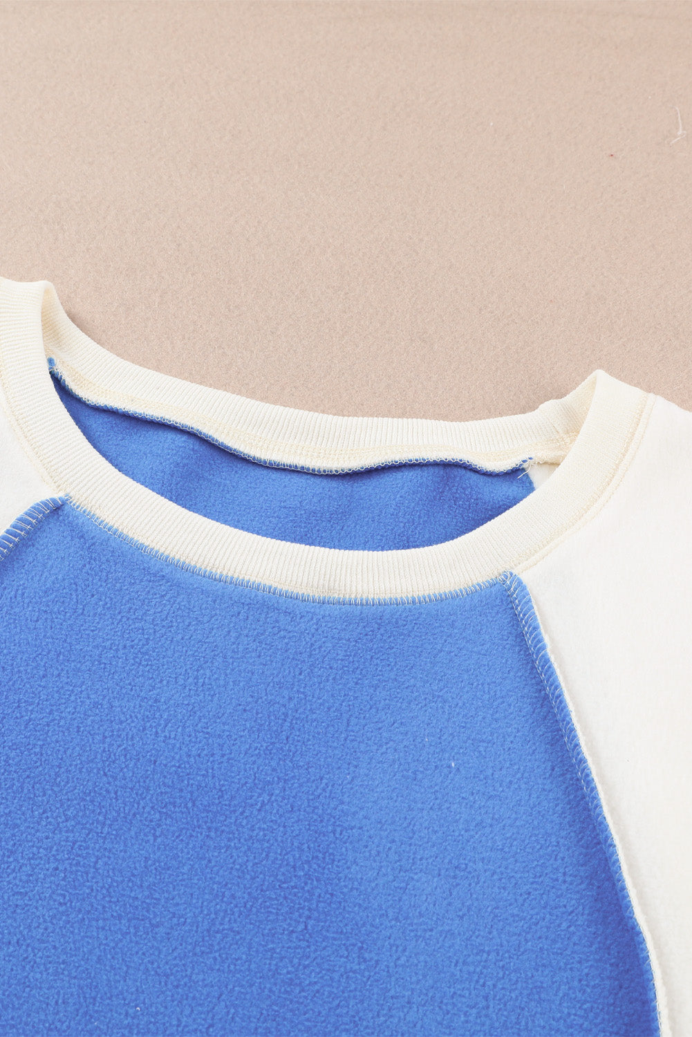 Round Neck Dropped Shoulder Color Block Sweatshirt [Click for more Options]