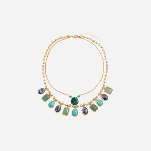 Geometric Double-Layered Necklace