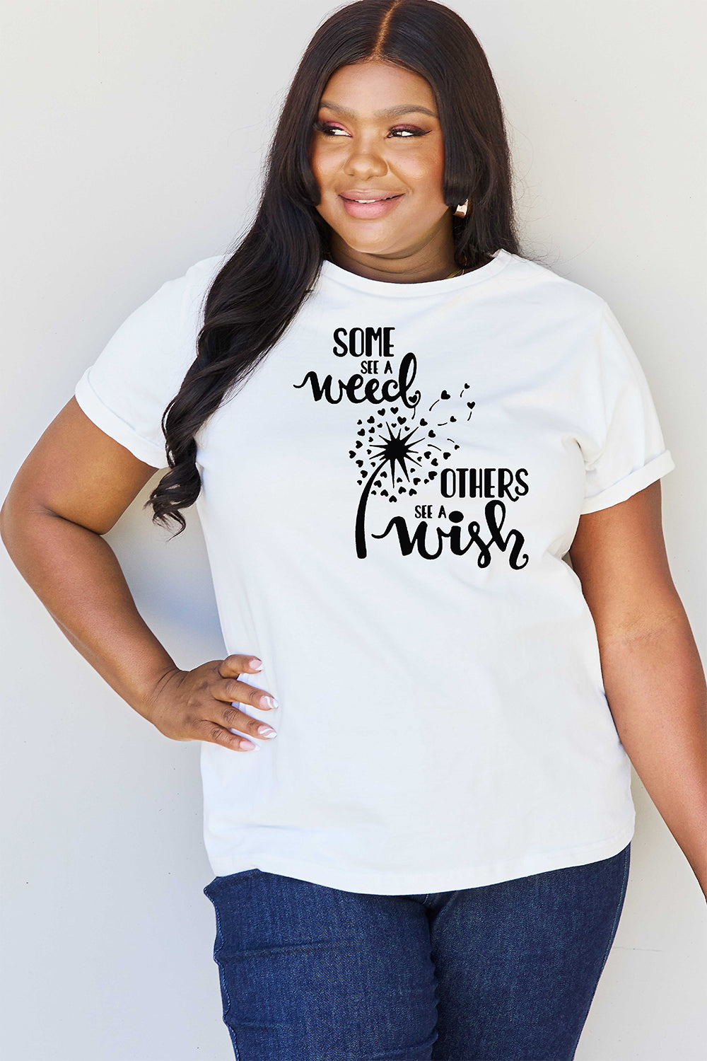 Simply Love Full Size Dandelion Graphic T-Shirt Additional Options Available